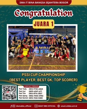 CONGRATULATIONS, TIM FUTSAL SMA IT BBS KEMBALI MENOREHKAN PRESTASI DI PIALA PSSI CUP 2025