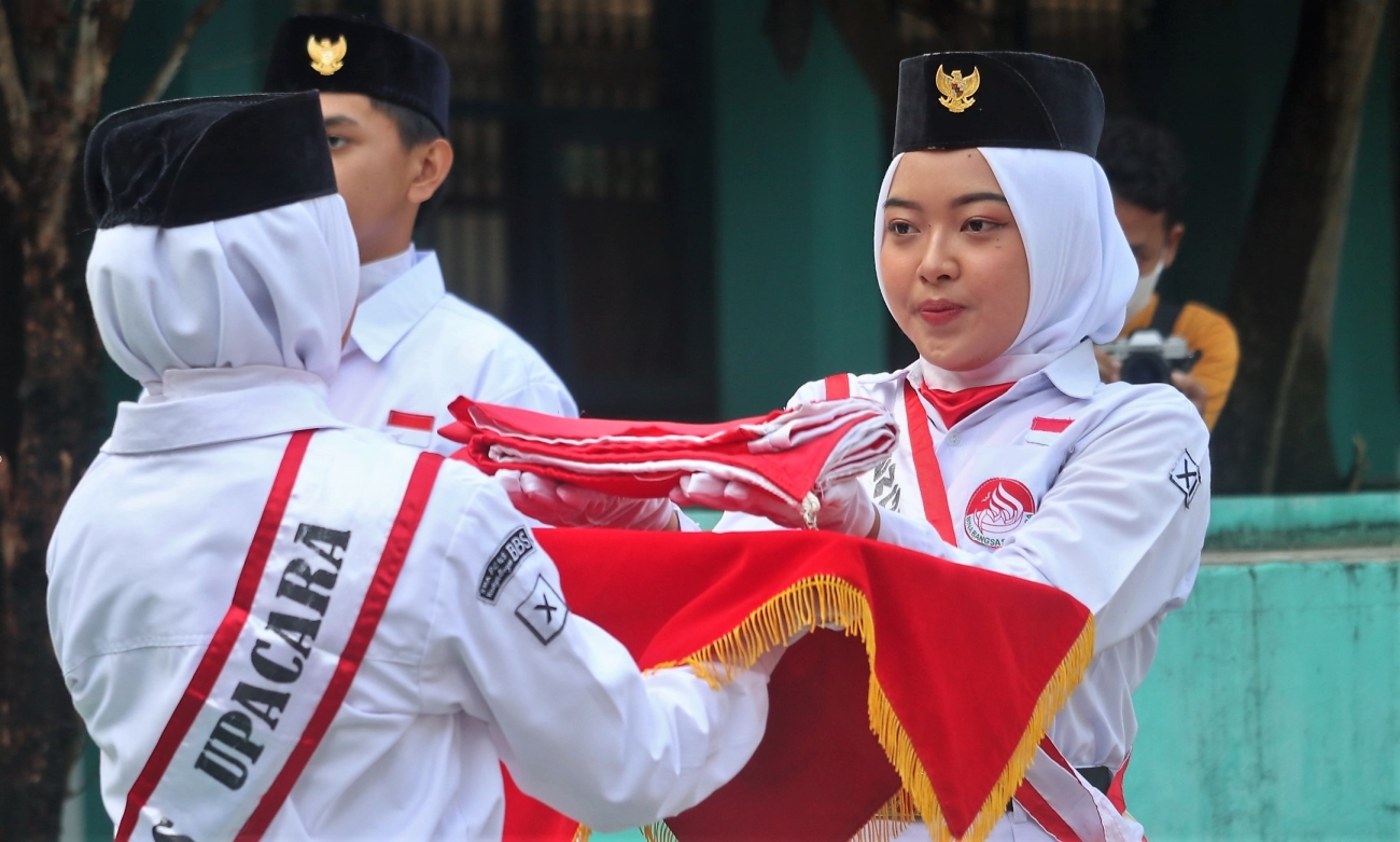 UPACARA KEMERDEKAAN RI ke 77 - PASKIBRA SMAIT BBS